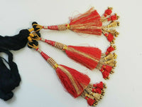 Indian Punjabi Pranda Mehndi Jagoo Charms Bridal Patiala Paranda Hair Braid A45