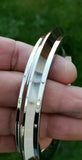 Stainless Steel Heavy Chakri Edge Sikh Singh Kaur Kara Punjabi Kada Bangle G5