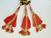 Indian Punjabi Pranda Mehndi Jagoo Charms Bridal Patiala Paranda Hair Braid A45