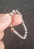 Chrome Plated Steel Meditation Praying Beads Talisman Sikh Simarna Bracelet B2