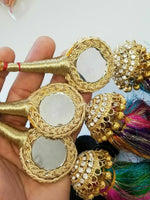 Indian Punjabi Pranda Mehndi Jagoo Mirror Bridal Patiala Paranda Hair Braid A36