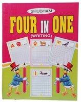 Learn Writing Punjabi Hindi English Maths Alphabets words Four in One Book FF