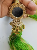 Indian Punjabi Pranda Mehndi Jagoo Mirror Bridal Patiala Paranda Hair Braid A30