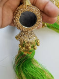 Indian Punjabi Pranda Mehndi Jagoo Mirror Bridal Patiala Paranda Hair Braid A30