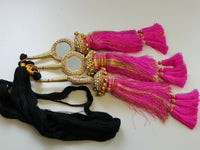 Indian Punjabi Pranda Mehndi Jagoo Mirror Bridal Patiala Paranda Hair Braid A32