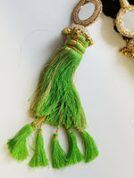 Indian Punjabi Pranda Mehndi Jagoo Mirror Bridal Patiala Paranda Hair Braid A30