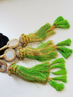 Indian Punjabi Pranda Mehndi Jagoo Mirror Bridal Patiala Paranda Hair Braid A30