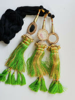 Indian Punjabi Pranda Mehndi Jagoo Mirror Bridal Patiala Paranda Hair Braid A30