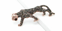 Stunning Vintage Look Rose Gold plated Retro Leopard Celebrity Brooch Broach Pin