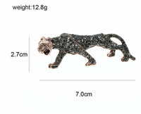 Stunning Vintage Look Rose Gold plated Retro Leopard Celebrity Brooch Broach Pin