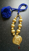 Punjabi Folk Cultural Bhangra Gidha Kaintha Pendant Blue necklace M25 Gift
