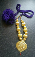 Punjabi Folk Cultural Bhangra Gidha Kaintha Pendant Purple necklace M22 Gift