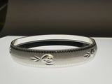 Silver Plated Laser Engraved Khandas Sikh Singh Kaur Khalsa Kara Bangle Kada U3