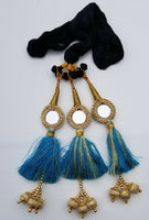 Indian Punjabi Pranda Mehndi Jagoo Mirror Bridal Patiala Paranda Hair Braid H2