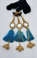 Indian Punjabi Pranda Mehndi Jagoo Mirror Bridal Patiala Paranda Hair Braid H2