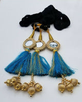 Indian Punjabi Pranda Mehndi Jagoo Mirror Bridal Patiala Paranda Hair Braid H2