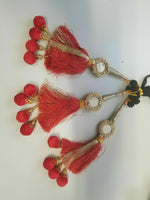 Indian Punjabi Pranda Mehndi Jagoo Mirror Bridal Patiala Paranda Hair Braid A11