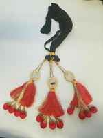 Indian Punjabi Pranda Mehndi Jagoo Mirror Bridal Patiala Paranda Hair Braid A11