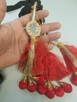 Indian Punjabi Pranda Mehndi Jagoo Mirror Bridal Patiala Paranda Hair Braid A11