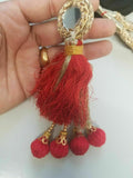 Indian Punjabi Pranda Mehndi Jagoo Mirror Bridal Patiala Paranda Hair Braid A11