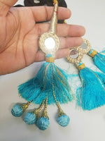 Indian Punjabi Pranda Mehndi Jagoo Mirror Bridal Patiala Paranda Hair Braid A13