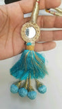 Indian Punjabi Pranda Mehndi Jagoo Mirror Bridal Patiala Paranda Hair Braid A13