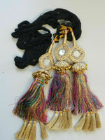 Indian Punjabi Pranda Mehndi Jagoo Mirror Bridal Patiala Paranda Hair Braid A38