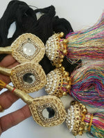 Indian Punjabi Pranda Mehndi Jagoo Mirror Bridal Patiala Paranda Hair Braid A38