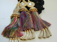 Indian Punjabi Pranda Mehndi Jagoo Mirror Bridal Patiala Paranda Hair Braid A38