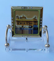 Golden Temple Darbar Sahib Ji Photo Portrait Sikh  Desktop Chair Stand A5 Singh