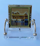 Golden Temple Darbar Sahib Ji Photo Portrait Sikh  Desktop Chair Stand A5 Singh