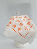 Sikh Hindu Muslim Orange Print bandana Head Wrap Gear Rumal Handkerchief Gift