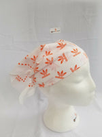 Sikh Hindu Muslim Orange Print bandana Head Wrap Gear Rumal Handkerchief Gift