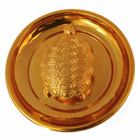 Vastu Fengshui Ikchapurti Kachua - Small Golden Finish Tortoise Amulet Talisman
