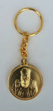 Talisman Protection Guru Nank 1 Onkar Gold Plated KEY RING Punjabi Chain OS105