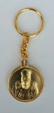 Talisman Protection Guru Nank 1 Onkar Gold Plated KEY RING Punjabi Chain OS105