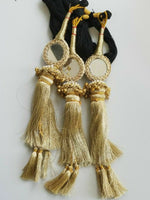 Indian Punjabi Parandi Mehndi Jagoo Mirror Bridal Patiala Paranda Hair Braid A37
