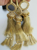Indian Punjabi Parandi Mehndi Jagoo Mirror Bridal Patiala Paranda Hair Braid A37