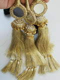 Indian Punjabi Parandi Mehndi Jagoo Mirror Bridal Patiala Paranda Hair Braid A37