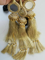 Indian Punjabi Parandi Mehndi Jagoo Mirror Bridal Patiala Paranda Hair Braid A37