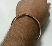 Stunning 100% Pure Copper Punjabi Hindu Sikh Singh Khalsa 1 Edge Healing Kara B1