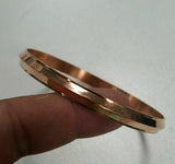 Stunning 100% Pure Copper Punjabi Hindu Sikh Singh Khalsa 1 Edge Healing Kara B1