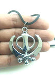 Bracelet en acier inoxydable Punjabi Sikh Khanda avec pendentif en forme de voiture - À suspendre au mur ou à une porte - Pour prospérité, bonne chance - Cadeau idéal pour une pendaison de crémaillère, une réussite et une élimination des obstacles.