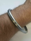 Sarbloh Pure Iron Flat Sikh Kara Kaur Kada Singh Khalsa Traditional 5Ks Bangle F4
