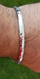 Khanda kara chrome plated smooth sikh singh kaur khalsa kada bracelet bangle p9