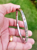 Hindu Kara OM Namo Shivay Kada Smooth Flat Stainless Steel Ohm Mantra Bangle E13K