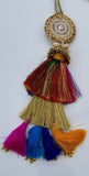Indian punjabi pranda mehndi jagoo mirror bridal patiala paranda hair braid rrr6