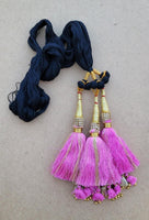 Indian punjabi parandi mehndi jaago viyah bridal patiala paranda hair braid tt11