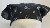 Black Khanda Rumal Sikh Temple Head Cover Cotton Bandana Head Wrap Black Khalsa
