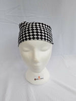 Sikh punjabi black white boxes hindu bandana head wrap gear rumal handkerchief